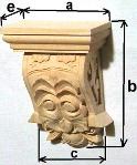 Holz-Kapitelle-Säulen aus Holz